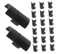 POPETPOP 24pcs Wire Shelf Clips Replacement for Poles Half Circle Wire Shelving Clamp with Secure Locking High Strength Fixing Fasteners for Stable Shelf Support