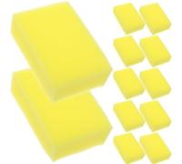 POPETPOP 24pcs Yellow Soft Sponge Hair Cleaning Brushes Rectangular Multi-functional Neck Duster for Dust and Hair Removal Suitable for Washing Bikes and Cars Random Color