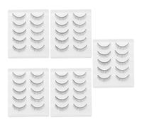 POPETPOP 25pairs Chemical Fiber Fake Eyelashes Natural Lashes for Cosplay Weddings and Photography of Lightweight Vivid Faux Lashes for Stunning Eye Looks