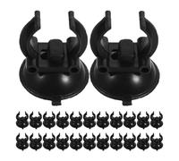 POPETPOP 25pcs Aquarium Hose Mounting Clip Tank Hose Clips Quick Attachment and Removal Effortless Installation Abs Plastic Black for Everyday Maintenance Tube Submersible Light