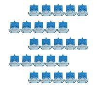 POPETPOP 25pcs Blue Paper Shark Treat Boxes for Shower and Themed Parties, Sturdy Chocolate Packing Favour Boxes That Withstand Weight without Deforming
