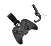 POPETPOP 2pc Universal Gamepad Holder Bracket with Adjustable Viewing Angle and Flexible Clip-on for Mobile Phone, Made of Sturdy Plastic and Metal, for Gaming Accessories