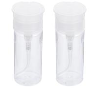 POPETPOP 2pcs 100ml Leak-proof Refillable Cosmetic Bottles for Travel, Portable Press Dispensing Sub-packing Bottles for Cleansing Water, Makeup Remover, and Toner Storage