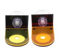 POPETPOP 2pcs Acrylic Coral Frags Rack Aquarium Coral Base Fluorescent Single Hole Holder for Fish Tank Propagation Rack Compact Frags Stand