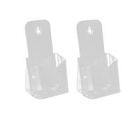 POPETPOP 2pcs Acrylic Display Holder Support Base Beautiful Threefold Single Layer A4 Leaflet Stand for Business and Home Use, for Displaying and Holding Paper