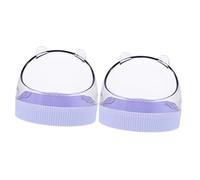 POPETPOP 2pcs Acrylic Hanging Hamster Bowls Feeding Dish for Chinchillas Rats and Small Pets Ideal for Food and Water Essential Hamster Accessory for Cage Setup