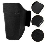 POPETPOP 2pcs Adjustable Running Leg Bands for 5.5-7.5 Inch Phones Black Elastic Cell Phone Leg Pouch with Secure Fit Sports Bag for Outdoor Fitness and Hiking