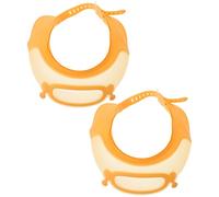 POPETPOP 2pcs Adjustable Shampoo Hat with Ear and Eye Protection, Waterproof Hair Washing Cap for Newborn Bathing, Hair Wash Visor for Safe Shower Use