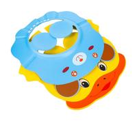POPETPOP 2pcs Adjustable Shower Caps for Boy Girl Cartoon Shampoo Bathing Visor Ear Overcome Water Fear for Toddlers Bear