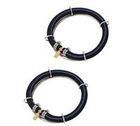 POPETPOP 2pcs Aeration Bubble Ring Fish Tank Aeration Ring Silent Oxygenation Diffuser Stainless Steel Indoor Outdoor for Aquarium and Pond