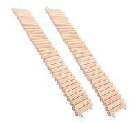 POPETPOP 2pcs Animal Ladder Bridge for Hamsters Guinea Pigs Chinchillas Climbing Toy for Pet Cages Natural Chew-friendly Habitat Accessory