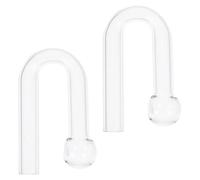 POPETPOP 2pcs Aquarium Co2 Indicator Glass Drop Checker for Planted Tanks | Visibility, Precise Measurement, Reliable Monitoring, Easy Installation, Glass Construction, Lab and Outdoor Use
