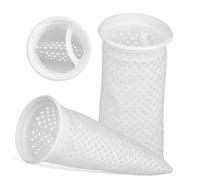 POPETPOP 2pcs Aquarium Filter Socks Honeycomb Filter Bag Saltwater Media Washable Cotton Mesh Aquarium Accessories