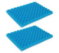 POPETPOP 2Pcs Aquarium Filter Sponge Pad Thick Fish Tank Filter Sponge Purify Cleaning Filter Mat Replacement for Fish Tank Accessories Sky- blue 40X30CM