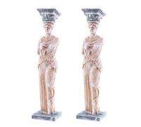 POPETPOP 2pcs Aquarium Goddess Statue Fish Tank Ornament Resin Goddess Statue Aquarium Decoration Roman Pillar Sculpture Home Decor