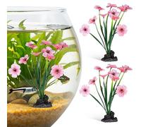 POPETPOP 2pcs Artificial Aquarium Plants: Decorative Fish Tank Accessories for Home And Office Desktop Aquariums