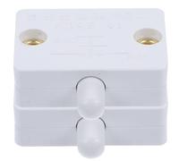 POPETPOP 2pcs Automatic Cabinet Door Light Switches Touch-activated Wardrobe Closet Lamp Controls White Mechanical Door-activated Switches for Pantry Cupboard Lighting
