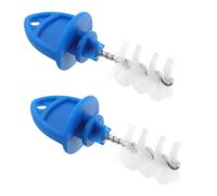 POPETPOP 2pcs Beer Faucet Plug Brush Ergonomic Plastic Handle and Dense Pbt Bristles, Reusable Draft Beer Tap Cleaning Tool for Bar and Home Use, Compact 2.4x1.6x1 Inch