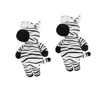 POPETPOP 2pcs Big Eyes Zebra Plush Doll Toy Cute Suit for Boys and Girls for Birthdays and Home Decoration Soft and Lovable Stuffed Animal for Cozy Atmosphere