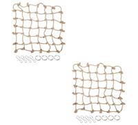 POPETPOP 2pcs Bird Cage Toys Parrot Hanging Climbing Netting Parrot Rope Perch Plaything