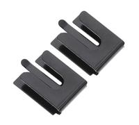 POPETPOP 2pcs Black Metal Cb Radio Microphone Hang up Clip Holder for Mobile Radio Ham Accessories Car Mount Hook