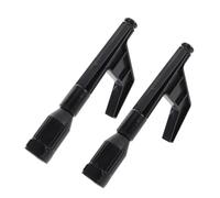 POPETPOP 2pcs Boat Hook 1 Inch Floatable Head and Anti-Slip Rope Groove | Compact Unibody Design, Smooth Black Nylon Finish, Standard Threaded Pole Compatible, for Marina Staff and Sailors