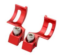 POPETPOP 2pcs Brake Lever Shifter Adapter Red Pair Mountain Bike Seat | Aluminum Alloy Build, Anodized Finish, Wear Resistant, Simple Install, for Compatible Levers and Shifters