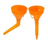 POPETPOP 2pcs Car Funnels for Motorcycle and Vehicle Refueling, Portable Multi-functional Plastic Funnels with Wide Mouth for Emergency Situations and Easy Oil Filling
