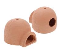 POPETPOP 2pcs Ceramic Fish Tank Supply Decorative Hideaway Decor Fish Breeding Pots Aquarium Ornaments for Tank Landscaping