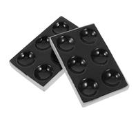 POPETPOP 2pcs Ceramic Spot Reaction Plates for Laboratory Chemical Testing Porcelain Spot Plates 6 Holes Black Ceramic for Chemical Experiments and Sample Analysis