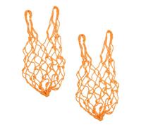 POPETPOP 2pcs Chicken Foraging Basket Hanging Net Feeder for Chicken Cage Lightweight Rope Material Vegetable and Fruit Holder