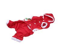 POPETPOP 2pcs Christmas Dog Hoodie Christmas Pet Jacket Hoodies for Small Dogs Christmas Pet Warm Hoodie Puppy Outfits Santa Elk Dog Costume Pooch Hoodie Santa Claus Outfit Red