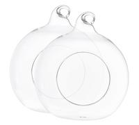 POPETPOP 2pcs Cooling Hamster House Glass Nest Design Pets Cooling House for Guinea Pig Hamster Decor Back to Nature