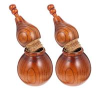 POPETPOP 2pcs Creative Wooden Toothpick Storage Boxes Unique Design for Home Kitchen Sturdy and Practical Toothpick Holders Portable Containers