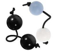 POPETPOP 2pcs Cultural Hand Shaker Double Balls Construction, Portable Abs Plastic Percussion Instrument with Sand Filling, Robust Structure to Boost Rhythm Awareness for Outdoor Events