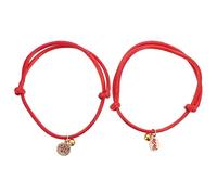 POPETPOP 2pcs Custom Pet Collars New Year Dog Cat Collar Adjustable Size and Festive Red for Pet Supplies