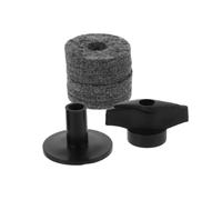 POPETPOP 2pcs Cymbal Replacement Felts and Plastic Felt Washers with Noise Reduction Multifunctional Design for Drum and Cymbal Stand Accessories in Black Random Color