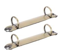 POPETPOP 2pcs DIY Planner Binder Kit Metal Loose Binder Rings for Documents and Project Files Iron Material with Golden Finish Suitable for Planners and Temporary File Storage