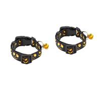 POPETPOP 2pcs Dog Collars for Small Dogs Pet Collars for Dogs Cat Collars Halloween Pet Collars Pet Collars with Bell