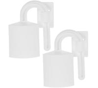 POPETPOP 2pcs Door Holder White Door Stops with Pp and Pe Material Prevents Sudden Slamming and Finger Clipping Safety Doorstoppers