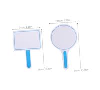 POPETPOP 2pcs Dry Erase Answer Paddles Handwrite Board Foam Material round Square Shape Reusable Erasable Portable Score Board for Outdoor Competitions and Meetings