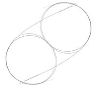 POPETPOP 2pcs Dulcimer String Replacement Instrument Steel String Silver Lightweight Excellent Sound Quality Universal Dulcimer for Players