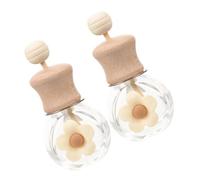 POPETPOP 2pcs Essential Oil Diffuser Bottle Car Air Freshener Refillable Vent Diffuser Glass Ornament for Car Interior