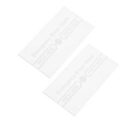 POPETPOP 2pcs Fire Alarm Emergency Glass Cover Manual Break Glass Switch Replacement with Water Resistant Construction for Safety Compliance