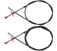 POPETPOP 2pcs Flexible Drain Pickup Tool for Home and Kitchen Drain, Bendable Steel and Pp Claw Grabber Efficiently Catches Hair, Food and Other Blockages, Washbasin Clog Cleaner