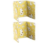 POPETPOP 2pcs Folding Oil Splash Guard Baffle for Kitchen Cooker, High Temperature Resistant Aluminum Foil Oil Splatter Shield with Easy to Store Design, Portable Splashback for Cooking