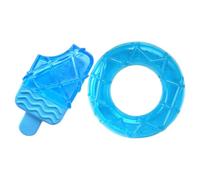 POPETPOP 2pcs Freezable Puppy Teething Chew for Dogs, Wear Resistant Tpr Material Cooling Chewing Aid, for Hot Summer Days to Soothe and Entertain Puppies
