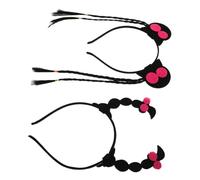 POPETPOP 2pcs Funny Braid Headband Braided Hair for Women Hair Christmas Parties Weddings Hand Braided Headband for Girls