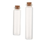 POPETPOP 2pcs Glass Jars Lids for Memorial Bottle Pet Hair Keepsake Box for Whiskers Ashes Teeth Preservation