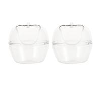 POPETPOP 2pcs Hamster Bathroom Small Pet Bath Tub for Hamster Sand Bath in Cage